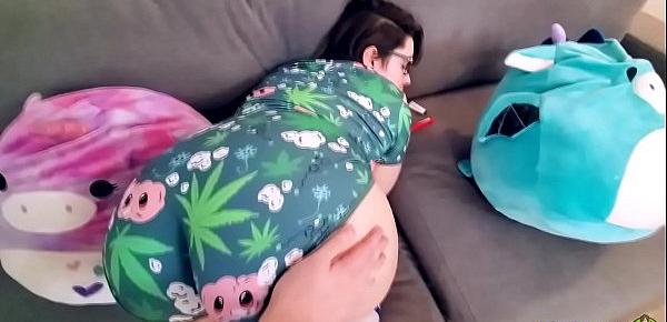  Oh no! Daddy caught me smoking in the house again! Now I need to be punished for my bad deed - Clip 1